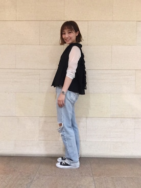 「yuumiARIA（ユウミアリア）のアイテム」を使った、IGARAMUさん（レディース・162cm）の春コーディネート