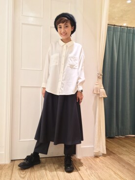 「RBS」｜「アイテム（ハンチング/ベレー帽）」を使った、IGARAMUさん（レディース・162cm）の秋コーディネート