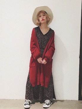 Jouetie ジュエティ の 花柄スリットワンピース ワンピース Wear