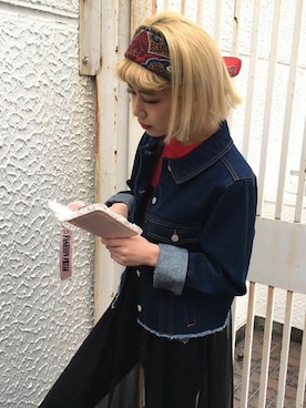 「jouetie（ジュエティ）のアイテム（PC・スマホグッズ/家電）」を使った、jouetieさん（レディース・155cm）の春コーディネート