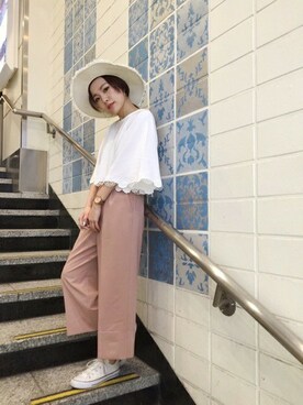 「クロップドパンツ」｜jouetieさん（レディース・153cm）の春コーディネート