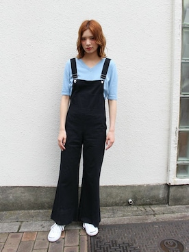 「jouetie（ジュエティ）のアイテム（オールインワン・サロペット）」を使った、jouetieさん（レディース・166cm）の夏コーディネート