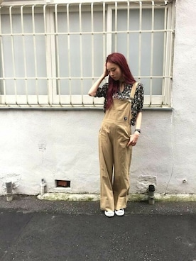 「jouetie（ジュエティ）のアイテム（オールインワン・サロペット）」を使った、jouetieさん（レディース・163cm）の夏コーディネート
