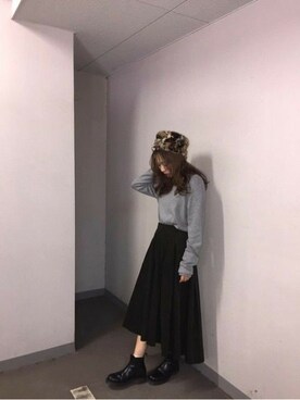 「ファー帽子」｜jouetieさん（レディース・154cm）の秋コーディネート
