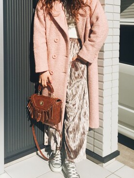 Yui Matsumotoさん（レディース・158cm）の冬コーディネート