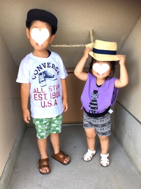 sutaさん（キッズ・80cm）の夏コーディネート
