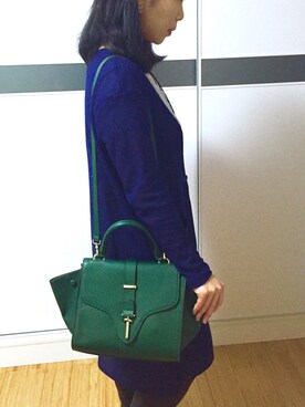 「blue」｜「アイテム（カバーオール）」を使った、Destinéeさん（レディース・157cm）の春コーディネート