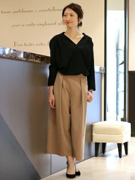 「Spick & Span（スピックアンドスパン）のアイテム」を使った、Yukoさん（レディース・166cm）の秋コーディネート