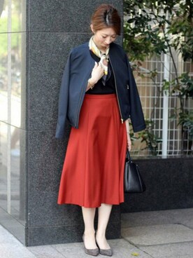 「Spick & Span（スピックアンドスパン）のアイテム（財布/小物）」を使った、Yukoさん（レディース・166cm）の秋コーディネート