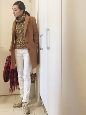 「Rubyrivet（ルビーリベット）のアイテム（ジャケット/アウター）」を使った、Yumeさん（レディース・162cm）の冬コーディネート