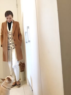 「Rubyrivet（ルビーリベット）のアイテム（ジャケット/アウター）」を使った、Yumeさん（レディース・162cm）の冬コーディネート