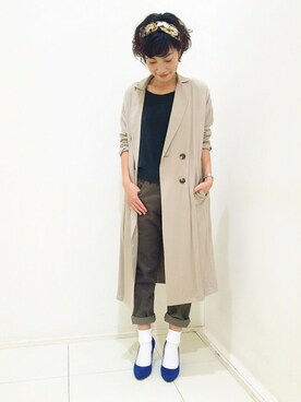 「MINIMUM（ミニマム）のアイテム（パンツ）」を使った、minimum神戸マルイstaffさん（レディース・158cm）の秋コーディネート