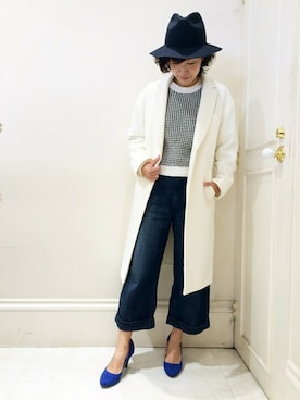 「チェスター」｜「アイテム（その他アウター）」を使った、minimum神戸マルイstaffさん（レディース・158cm）の秋コーディネート