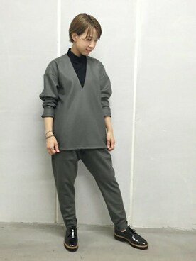「08sircus（ゼロエイトサーカス）のアイテム」を使った、JOURNAL STANDARD Lady's 心斎橋店スタッフCさん（メンズ・158cm）の夏コーディネート