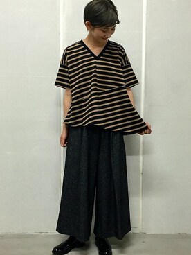 「08sircus（ゼロエイトサーカス）のアイテム」を使った、JOURNAL STANDARD Lady's 心斎橋店スタッフCさん（メンズ・158cm）の夏コーディネート