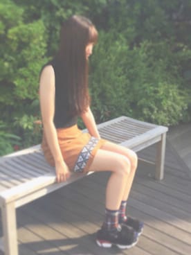 「アイテム（レッグウェア）」を使った、Riさん（レディース・165cm・10代）の秋コーディネート