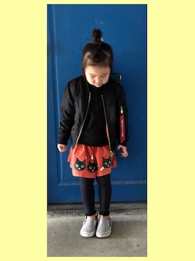 「フェリシモキッズ（フェリシモキッズ）のアイテム」を使った、acoさん（レディース・155cm）の冬コーディネート