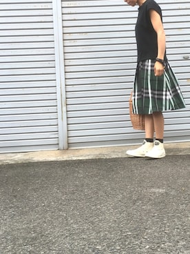 「LUCA/LADY LUCK LUCA（ルカ/レディラックルカ）のアイテム（スウェット）」を使った、acoさん（レディース・155cm）の春コーディネート