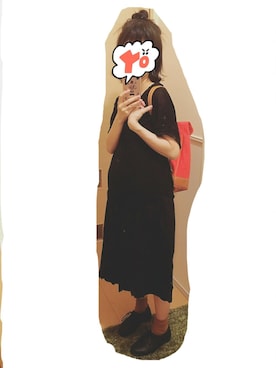 「赤リュック」｜つぶこさん（レディース・148cm）の夏コーディネート
