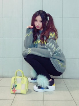 「yellow」｜吉見衣世@インスタフォローしてね♡さん（レディース・163cm）の冬コーディネート