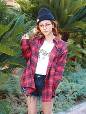 「WC（ダブル シー）のアイテム（スウェット）」を使った、WEB_STAFFさん（レディース・154cm）の秋コーディネート