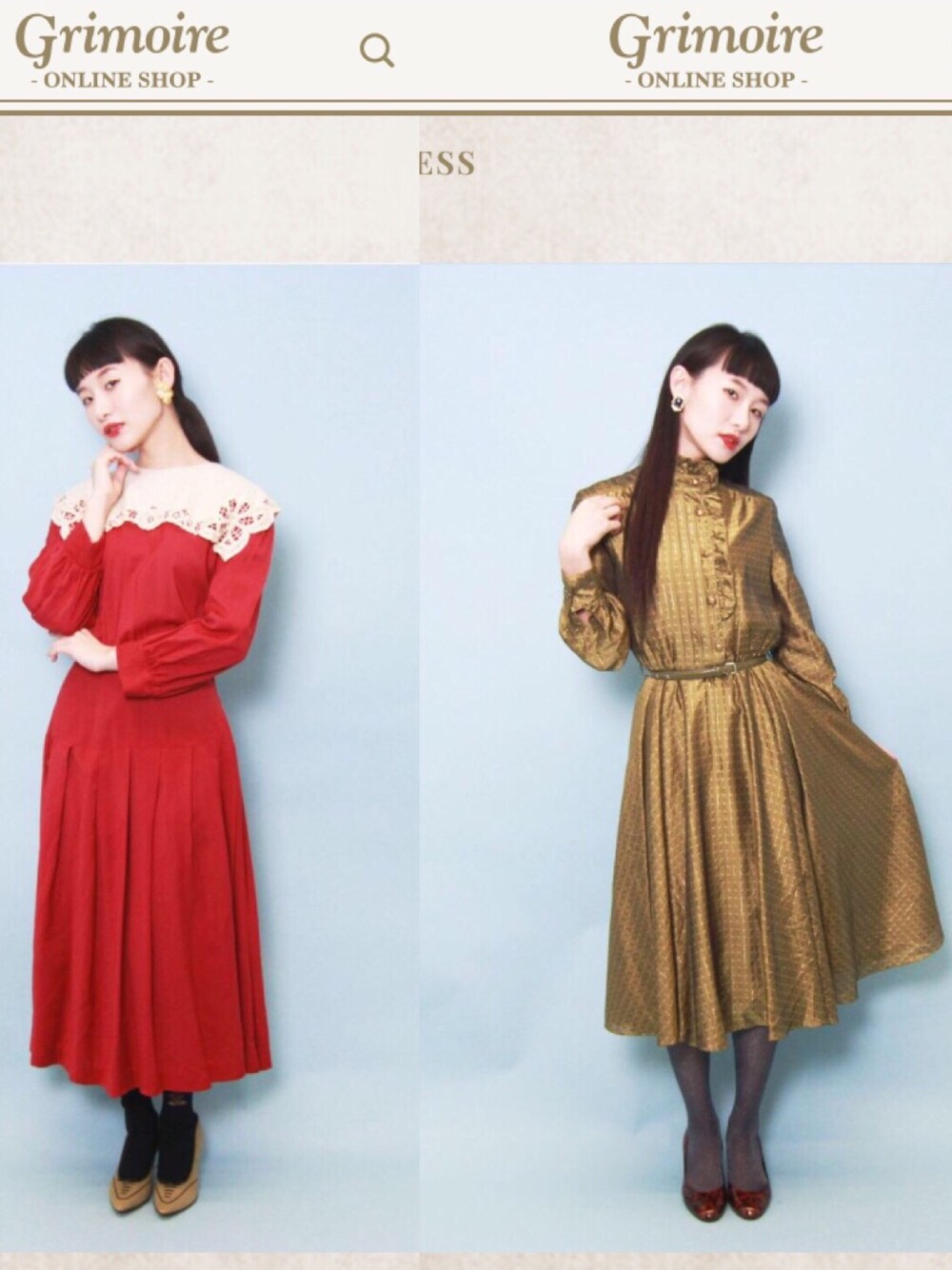 「秋コーデ、grimoire、grimoire almadel、ヴィンテージ、vintage」｜「Grimoireのアイテム（ドレス、その他）」を使った、濱田茉奈(ManaHamada)さん（レディース・162cm）の秋コーディネートの1枚目の写真