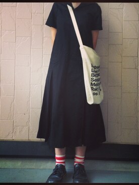 「ブレスレット（ブレスレット、ブラック系）」を使った、ルンさん（レディース・160cm）の春コーディネート