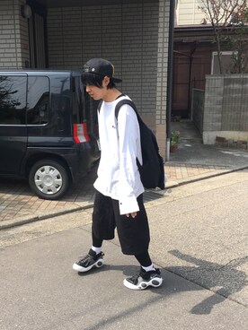 「UNIF（ユニフ）のアイテム（バッグ）」を使った、あおさん（メンズ・170cm）の春コーディネート