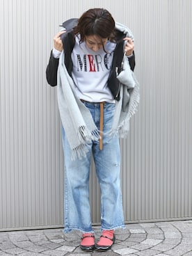 「upperhights（アッパーハイツ）のアイテム」を使った、matsucoさん（レディース・163cm）の秋コーディネート