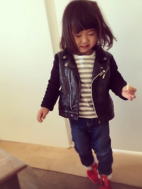 「息子コーデ」｜「アイテム（ブーツ）」を使った、tetsumeishiさん（メンズ・176cm）の冬コーディネート