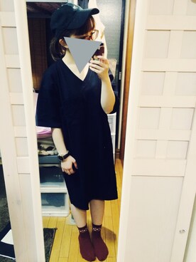 「くつした」｜「アイテム（アナログ腕時計）」を使った、rinさん（レディース・144cm）の春コーディネート