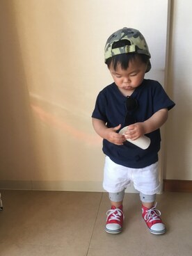 「キッズレギンス部」｜Leo♛さん（キッズ・80cm）の春コーディネート