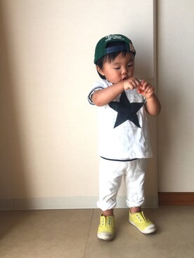 「マヨコーデ」｜Leo♛さん（キッズ・80cm）の春コーディネート