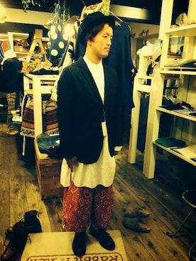 「Loake（ローク）のアイテム（ブーツ）」を使った、keiunayamaさん（メンズ・165cm）の春コーディネート