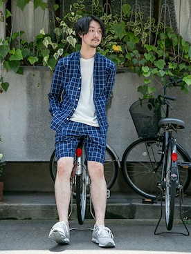 FUJIWARAさん(メンズ・177cm)の夏コーディネート