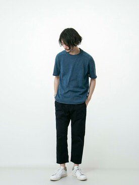 「stansmith」｜FUJIWARAさん（メンズ・177cm）の夏コーディネート