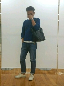 「PATRICK COX（パトリック・コックス）のアイテム（アクセサリー）」を使った、たかボンドiさん（メンズ・182cm）の秋コーディネート