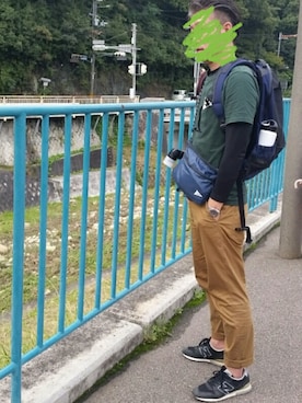 「ARC'TERYX（アークテリクス）のアイテム（チノパンツ）」を使った、たかボンドiさん（メンズ・182cm）の秋コーディネート
