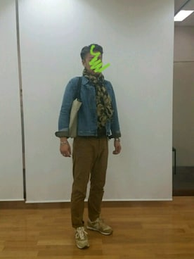 「ARC'TERYX（アークテリクス）のアイテム（チノパンツ）」を使った、たかボンドiさん（メンズ・182cm）の秋コーディネート