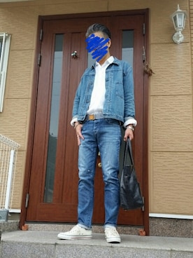 「PATRICK COX（パトリック・コックス）のアイテム（アクセサリー）」を使った、たかボンドiさん（メンズ・182cm）の秋コーディネート