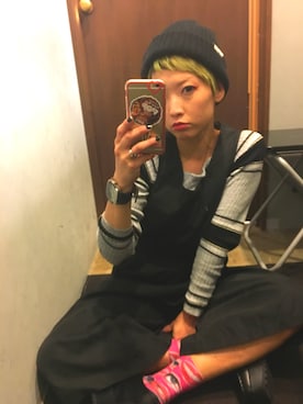 「グリーンヘアー」｜EMMYさん（レディース・154cm）の秋コーディネート