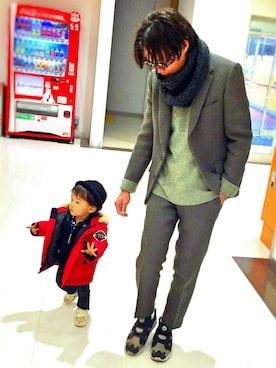 「Paul Smith（ポールスミス）のアイテム（セットアップ）」を使った、onakasuitaさん（メンズ・175cm）の冬コーディネート