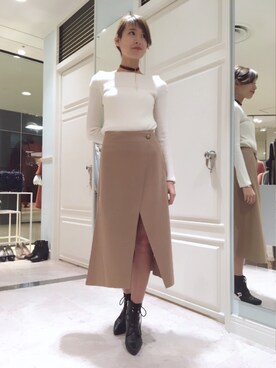 「肌見せ」｜mizuki さん（レディース・162cm）の秋コーディネート