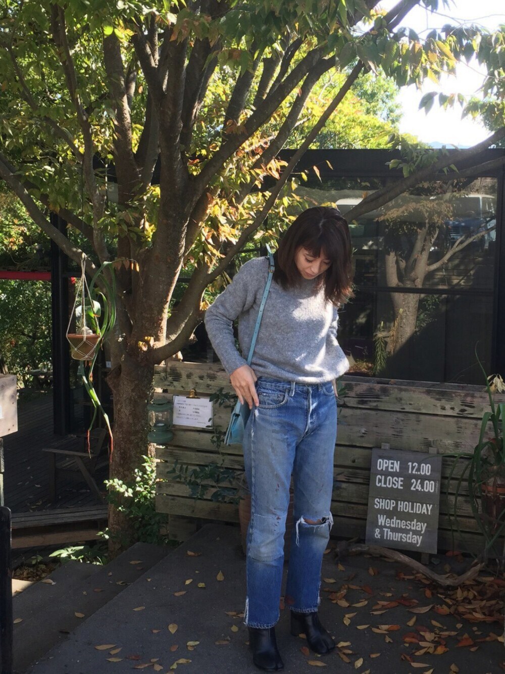 「vintage、Levi's、Maison Martin Margiela」｜「Levi'sのアイテム（デニムパンツ、ブルー系）」を使った、mifffunさん（レディース・162cm）の冬コーディネートの1枚目の写真
