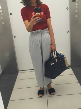 「MSGM（エムエスジーエム）のアイテム（サンダル）」を使った、mifffunさん（レディース・162cm）の春コーディネート