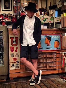 「REIGNING CHAMP（レイニングチャンプ）のアイテム（パンツ）」を使った、YUTA KABURAGI さん（メンズ・175cm）の春コーディネート