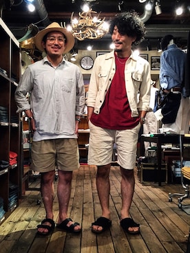 「REIGNING CHAMP（レイニングチャンプ）のアイテム（Tシャツ/カットソー）」を使った、YUTA KABURAGI さん（メンズ・175cm）の夏コーディネート