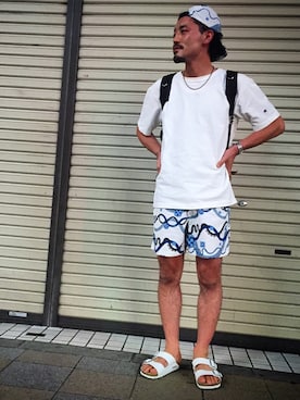 「テキスタイル」｜YUTA KABURAGI さん（メンズ・175cm）の夏コーディネート