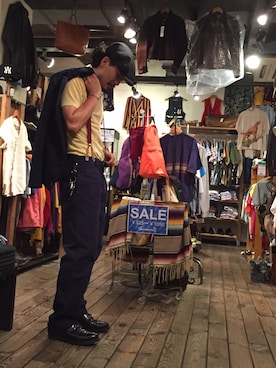 「A.P.C.（アーペーセー）のアイテム（その他シューズ）」を使った、YUTA KABURAGI さん（メンズ・175cm）の夏コーディネート