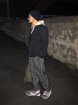 「REIGNING CHAMP（レイニングチャンプ）のアイテム（トップス）」を使った、YUTA KABURAGI さん（メンズ・175cm）の秋コーディネート
